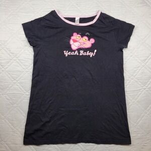 Pink Panther black Yeah Baby sleep shirt size 1X